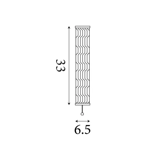 Searchlight Vibrate arany fürdőszobai LED fali lámpa (SL-66310-1GO) LED 1 izzós IP44