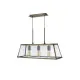 Searchlight Voyager bronz-átlátszó függesztett lámpa (SL-4613-3AB) E27 3 izzós IP20