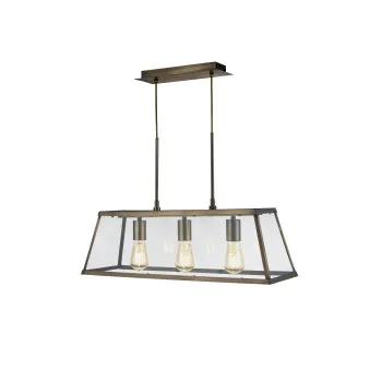 Searchlight Voyager sárgaréz függesztett lámpa (SL-4613-3AB) E27 3 izzós IP20