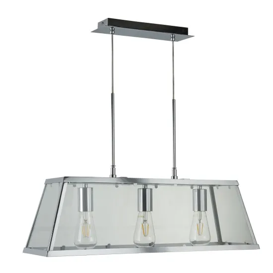 Searchlight VOYAGER króm függesztett lámpa (SL-4613-3CC) E27 3 izzós