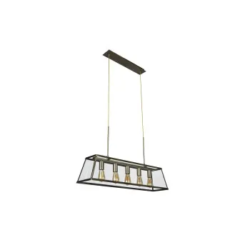 Searchlight Voyager sárgaréz függesztett lámpa (SL-4614-5AB) E27 5 izzós IP20