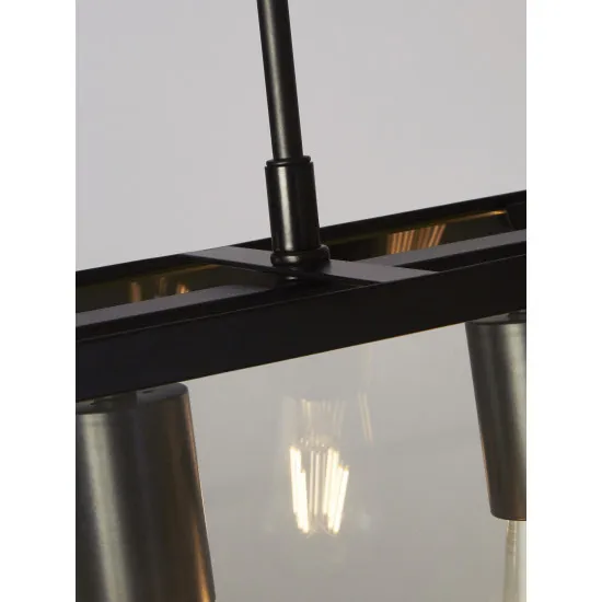 Searchlight VOYAGER fekete függesztett lámpa (SL-4614-5BK) E27 5 izzós