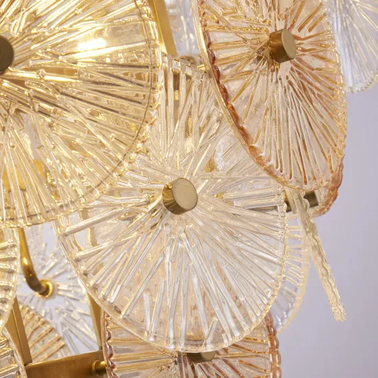 Searchlight Wagon Wheel bronz függesztett lámpa (SL-88210-9BZ) G9 9 izzós IP20