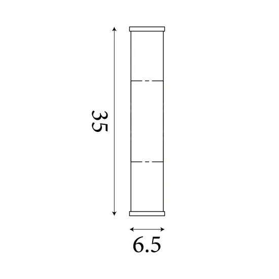 Searchlight Wales fekete-fehér fürdőszobai LED fali lámpa (SL-61185-1BK) LED 1 izzós IP44