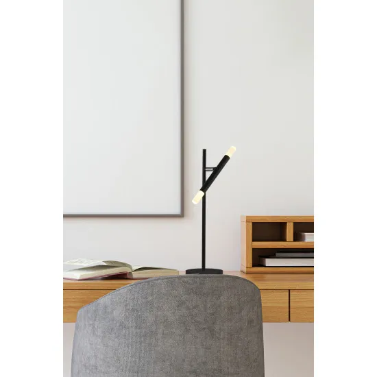 Searchlight Wands fekete-fehér LED asztali lámpa (SL-4867BK) LED 1 izzós IP20