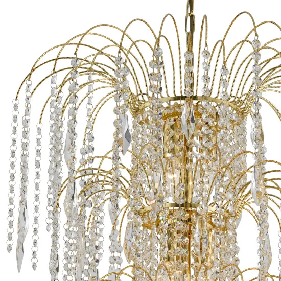 Searchlight Waterfall arany csillár (SL-1313-13GO) E14 13 izzós IP20