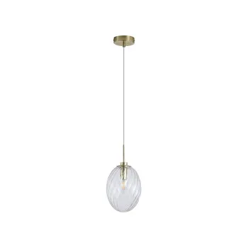 Searchlight Whirl sárgaréz-átlátszó függesztett lámpa (SL-24141CL) E14 1 izzós IP20