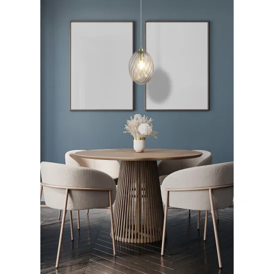 Searchlight Whirl sárgaréz-pezsgő függesztett lámpa (SL-24141CP) E14 1 izzós IP20