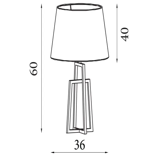 Searchlight York króm-fekete asztali lámpa (SL-1533CC-1) E27 1 izzós IP20
