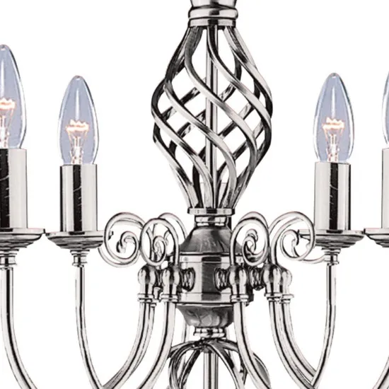 Searchlight Zanzibar ezüst csillár (SL-4489-8) E14 8 izzós