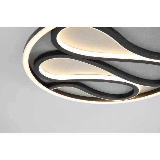 Searchlight Zendisc fekete LED mennyezeti lámpa (SL-81100-39BK) LED 1 izzós IP20