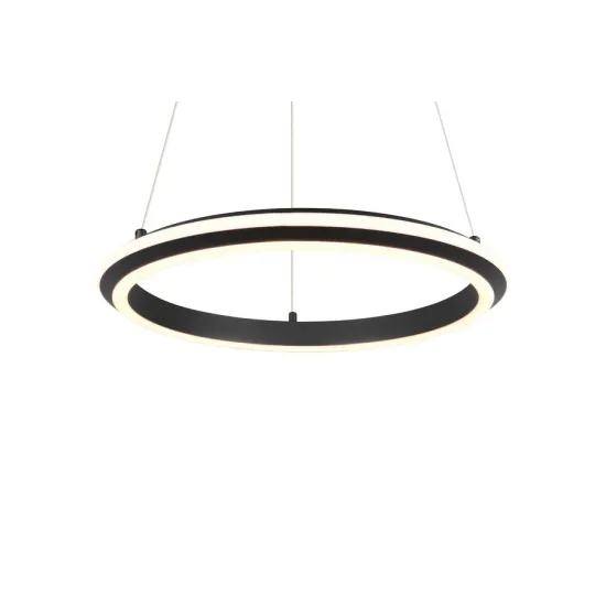 Trio Amador matt fekete LED függesztett lámpa (TRI-331010132) LED 1 izzós IP20