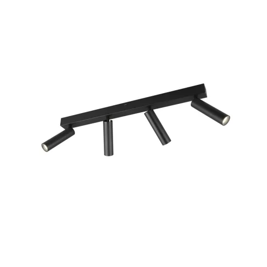 Trio Ambala fekete LED mennyezeti spotlámpa (TRI-849210432) LED 4 izzós IP20