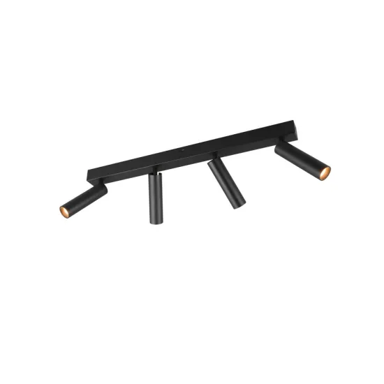 Trio Ambala fekete LED mennyezeti spotlámpa (TRI-849210432) LED 4 izzós IP20