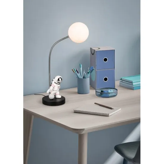 Trio Arm fekete-fehér gyerek LED asztali lámpa (TRI-R53801102) LED 1 izzós IP20