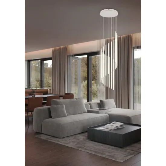 Trio Baxter szürke LED függesztett lámpa (TRI-330632076) LED 1 izzós IP20