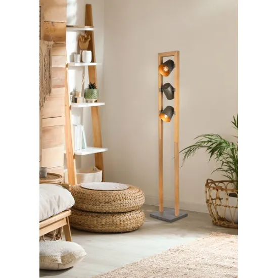 Trio Bell natúr-nikkel állólámpa (TRI-401900367) E14 3 izzós IP20