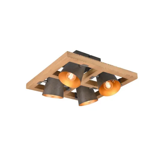 Trio Bell natúr-nikkel mennyezeti lámpa (TRI-601900467) E14 4 izzós IP20