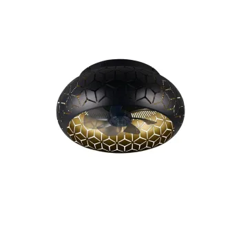 Trio Bidar arany-fekete ventilátoros lámpa (TRI-R61574080) E27 3 izzós IP20