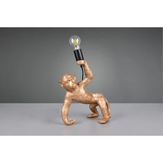 Trio Bobo arany csimpánz asztali lámpa (TRI-R56561079) E27 1 izzós IP20