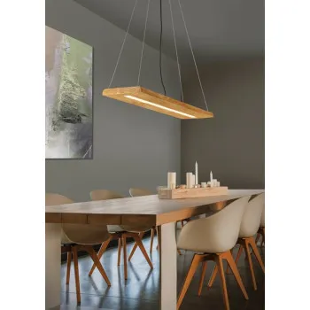 Trio Brad natúr LED függesztett lámpa (TRI-323710130) LED 1 izzós IP20
