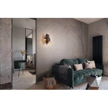 Trio Bubble antracit-arany fali lámpa (TRI-217400342) G9 3 izzós IP20