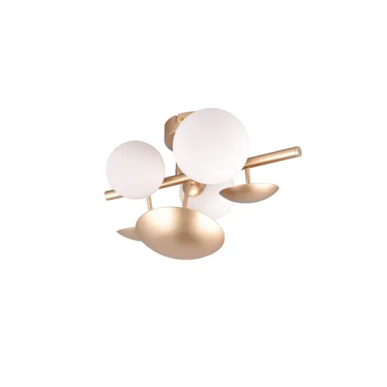 Trio Bubble arany-fehér fali lámpa (TRI-217400379) G9 3 izzós IP20