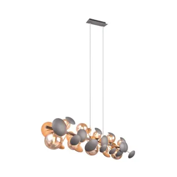 Trio Bubble antracit-arany függesztett lámpa (TRI-317401042) G9 10 izzós IP20