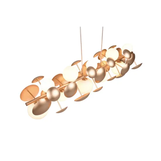 Trio Bubble arany-fehér függesztett lámpa (TRI-317401079) G9 10 izzós IP20