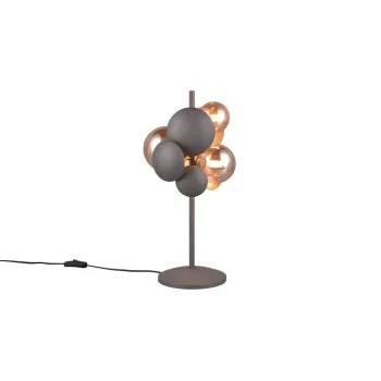 Trio Bubble antracit-arany asztali lámpa (TRI-517400342) G9 3 izzós IP20