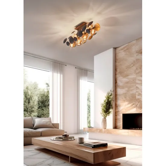 Trio Bubble arany-fehér mennyezeti lámpa (TRI-617400879) G9 8 izzós IP20