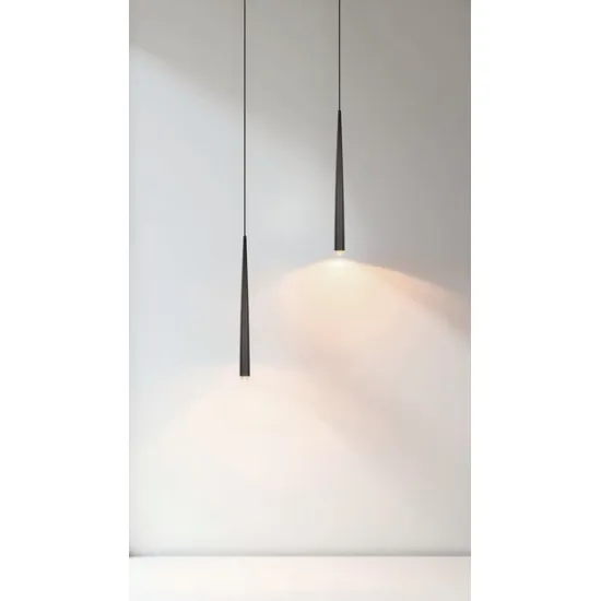 Trio Cala matt fekete LED függesztett lámpa (TRI-354810132) LED 1 izzós IP20