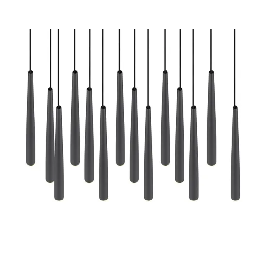 Trio Cala matt fekete LED függesztett lámpa (TRI-354811532) LED 15 izzós IP20