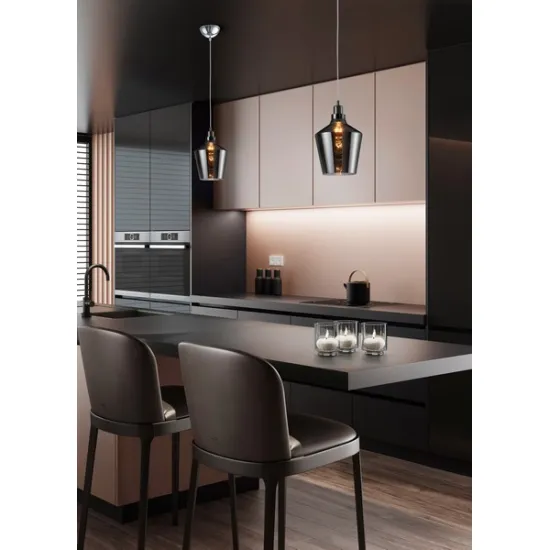 Trio Calais antracit függesztett lámpa (TRI-304800142) E27 1 izzós IP20