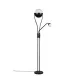 Trio Chris matt fekete LED állólámpa olvasókarral (TRI-478310232) LED 1 izzós IP20
