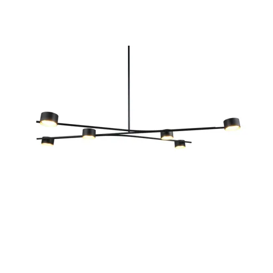 Trio Coda fekete-arany függesztett lámpa (TRI-369000680) GX53 6 izzós IP20