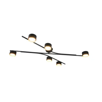Trio Coda fekete-arany mennyezeti lámpa (TRI-669000680) GX53 6 izzós IP20