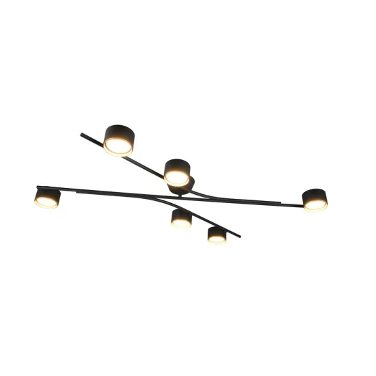Trio Coda fekete-arany mennyezeti lámpa (TRI-669000680) GX53 6 izzós IP20