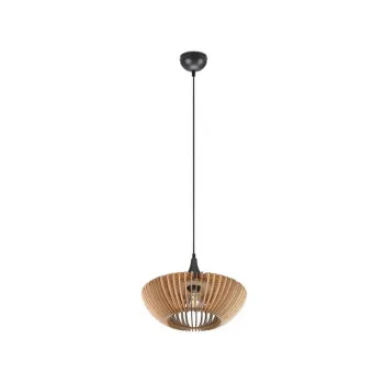 Trio Colino natúr-fekete függesztett lámpa (TRI-315900132) E27 1 izzós IP20