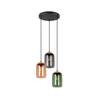 Trio Cork fekete-színes függesztett lámpa (TRI-364630317) E27 3 izzós IP20