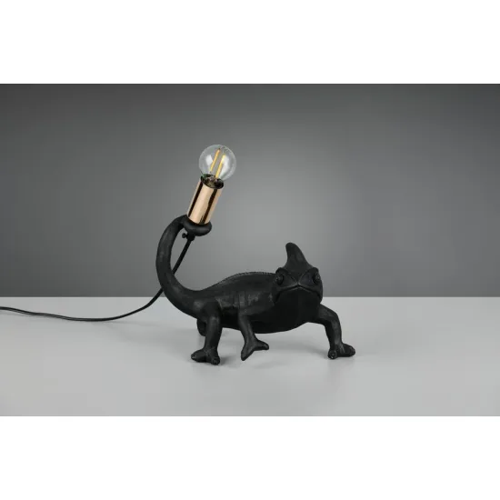 Trio Crawly fekete kaméleon asztali lámpa (TRI-R56581002) E14 1 izzós IP20