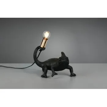 Trio Crawly fekete kaméleon asztali lámpa (TRI-R56581002) E14 1 izzós IP20