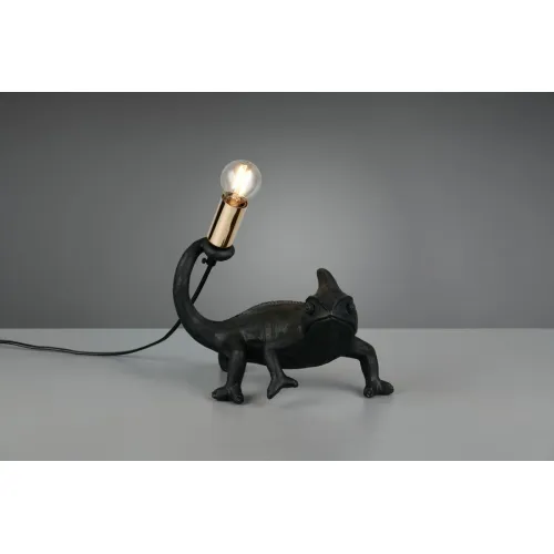 Trio Crawly fekete kaméleon asztali lámpa (TRI-R56581002) E14 1 izzós IP20