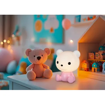 Trio Cutie fehér-rózsaszín gyerek LED asztali lámpa (TRI-R57991193) LED 1 izzós IP20