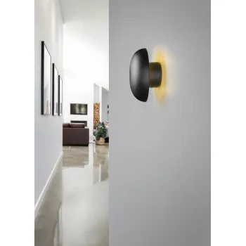 Trio Davey fekete hordozható LED fali lámpa (TRI-R24431132) LED 1 izzós IP20