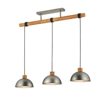 Trio Delhi barna-nikkel függesztett lámpa (TRI-303400367) E27 3 izzós IP20