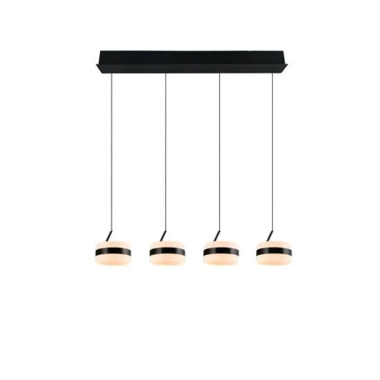 Trio Dios fekete LED függesztett lámpa (TRI-331410432) LED 4 izzós IP20