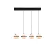Trio Dios fekete LED függesztett lámpa (TRI-331410432) LED 4 izzós IP20