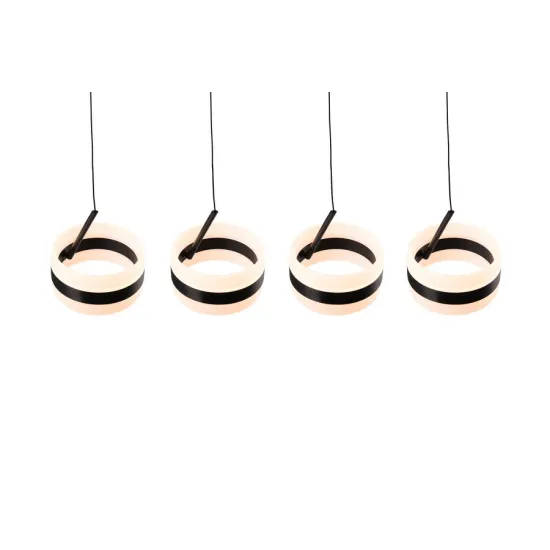 Trio Dios fekete LED függesztett lámpa (TRI-331410432) LED 4 izzós IP20