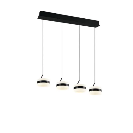 Trio Dios fekete LED függesztett lámpa (TRI-331410432) LED 4 izzós IP20
